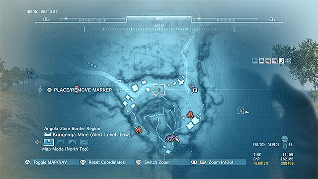 Lokalizacja punktu. - Punkty transportowe w Afryce | Punkty transportowe | MGS V - Metal Gear Solid V: The Phantom Pain - poradnik do gry