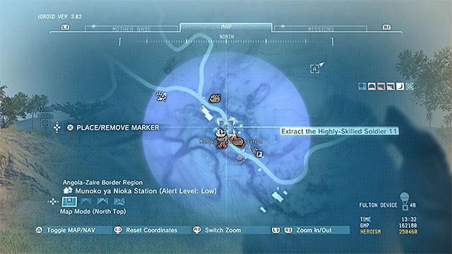 Lokalizacja punktu. - Punkty transportowe w Afryce | Punkty transportowe | MGS V - Metal Gear Solid V: The Phantom Pain - poradnik do gry