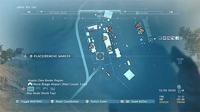 Lokalizacja punktu. - Punkty transportowe w Afryce | Punkty transportowe | MGS V - Metal Gear Solid V: The Phantom Pain - poradnik do gry