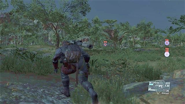 Obejdź obszar misji np. od lewej strony żeby bezpiecznie dotrzeć do snajperów - Opisy misji (Side-Ops) 121-130 | Poboczne misje | Solucja Metal Gear Solid V - Metal Gear Solid V: The Phantom Pain - poradnik do gry
