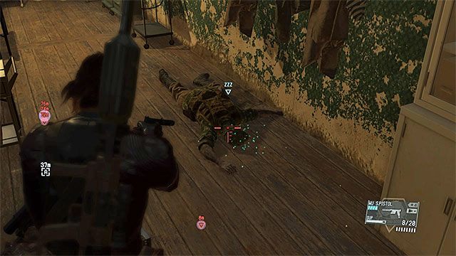 Jeśli chcesz eksfiltrować marionetki to używaj broni z amunicją usypiającą - Opisy misji (Side-Ops) 121-130 | Poboczne misje | Solucja Metal Gear Solid V - Metal Gear Solid V: The Phantom Pain - poradnik do gry