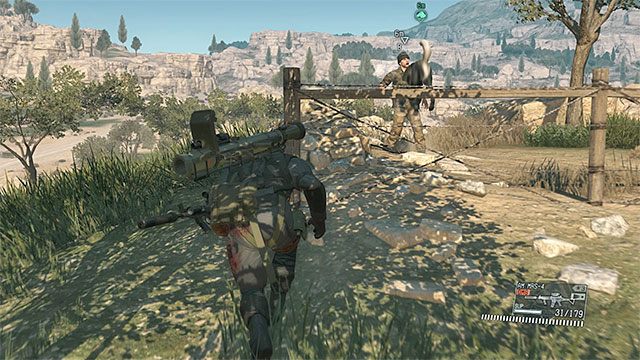 Snajper rozstawiony jest w południowej części wioski - Opisy misji (Side-Ops) 141-150 | Poboczne misje | Solucja Metal Gear Solid V - Metal Gear Solid V: The Phantom Pain - poradnik do gry