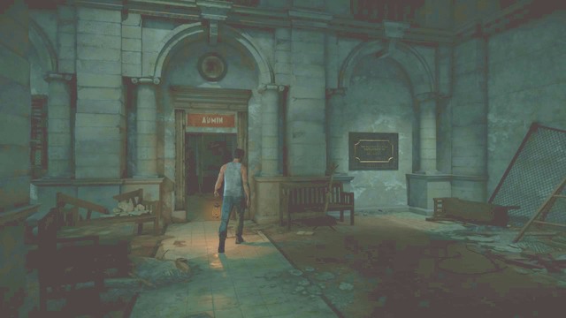 By kontynuować, przejdź przez drzwi z napisem admin - Rozdział 5 | Opis przejścia - Until Dawn - poradnik do gry