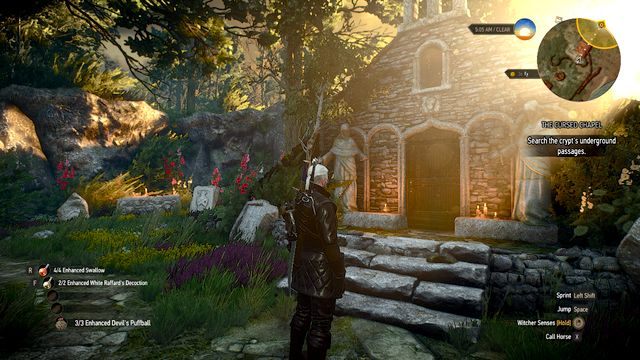 Wejście do grobowca - Przeklęta kaplica (The Cursed Chapel) | Poszukiwania skarbów | Wiedźmin 3 - Wiedźmin 3: Serca z Kamienia - poradnik do gry