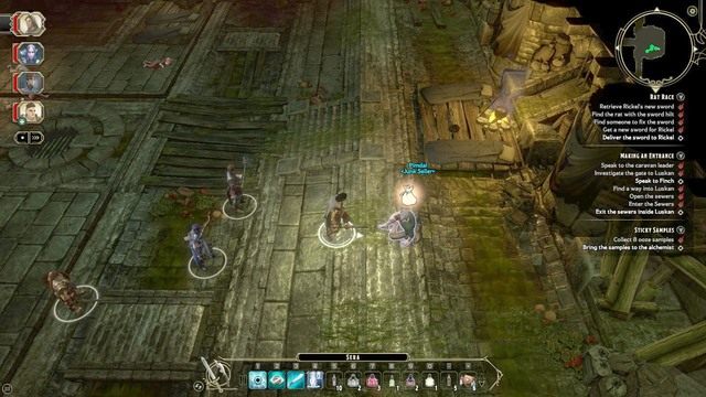 Udaj się do tajemniczego nieznajomego (M4, Mysterious Stranger) i porozmawiaj z nim - Making an Entrance - Zadanie główne | City Gates M3 | Sword Coast Legends - Sword Coast Legends - poradnik do gry