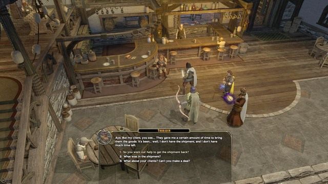 Podczas pobytu w obozowisku, porozmawiaj z Laretharem - Pulled Back In - Zadanie Larethara | Zadania towarzyszy | Sword Coast Legends - Sword Coast Legends - poradnik do gry