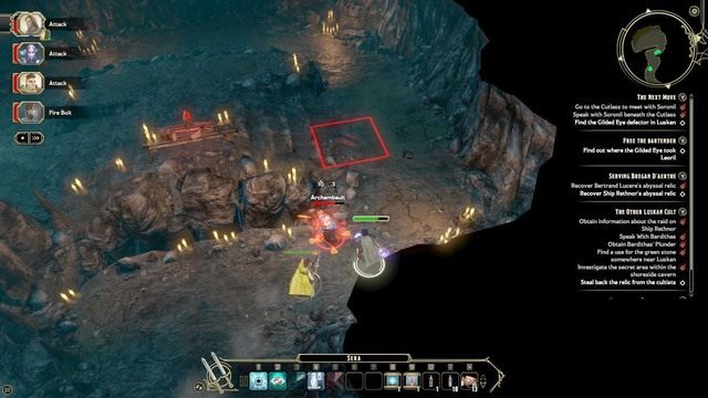 Zadanie rozpocznij od rozmowy z Calanthą, który przebywa w karczmie (M5, Karczma) - The Other Luskan Cult - zadanie poboczne | Market District/Slums M5 - Sword Coast Legends - poradnik do gry