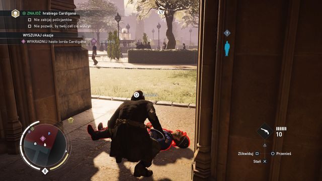 Ogłuszając policjanta znajdującego się nieopodal spacerującego ministra niwelujesz praktycznie do zera ryzyko wykrycia. - 04 - Wniosek o dymisję | Solucja Assassins Creed Syndicate - Assassins Creed: Syndicate - poradnik do gry