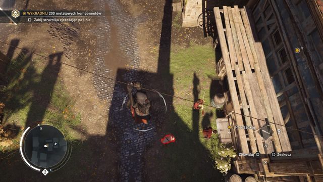 Rozciągnięcie linki można wykorzystać do wykonania zabójstwa z powietrza. - Swobodny bieg | Poruszanie się | Assassins Creed Syndicate - Assassins Creed: Syndicate - poradnik do gry