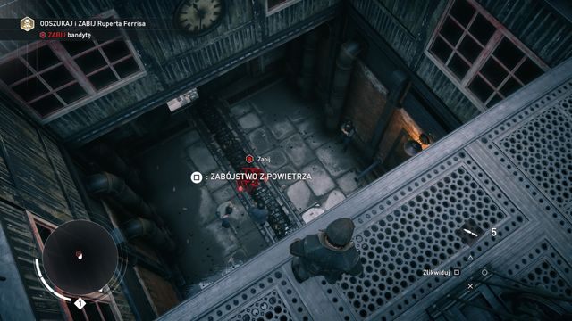 Skorzystaj z przewagi wysokości i zlikwiduj przeciwnika. - Sekwencja 1 - Sabotażysta | Solucja Assassins Creed Syndicate - Assassins Creed: Syndicate - poradnik do gry