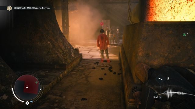 Zza przeszkody możesz zakraść się do wroga lub spokojnie przymierzyć i rzucić nożem. - Sekwencja 1 - Sabotażysta | Solucja Assassins Creed Syndicate - Assassins Creed: Syndicate - poradnik do gry