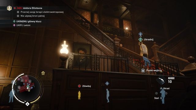 Cel trzymający klucz spaceruje po głównych schodach. - 05 - Śmiertelna dawka | Solucja Assassins Creed Syndicate - Assassins Creed: Syndicate - poradnik do gry