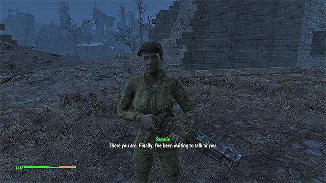 Ronnie odnajdziesz na zamkowym dziedzińcu - Stare działa | Zadania frakcji Minutemanów | Solucja Fallout 4 - Fallout 4 - poradnik do gry