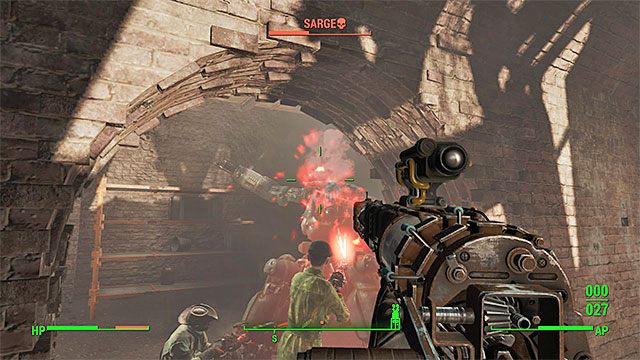 Użyj najlepszych broni żeby pokonać Sargea - Stare działa | Zadania frakcji Minutemanów | Solucja Fallout 4 - Fallout 4 - poradnik do gry