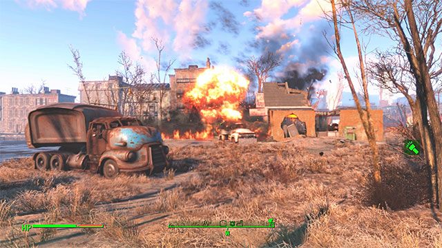Lokacja, którą ma ostrzelać artyleria - Stare działa | Zadania frakcji Minutemanów | Solucja Fallout 4 - Fallout 4 - poradnik do gry
