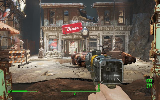 Budynek - atrapa - to w nim odnajdziesz przywódcę z kartą - Krypta 75 (Gimnazjum w Malden) | Solucja Fallout 4 - Fallout 4 - poradnik do gry