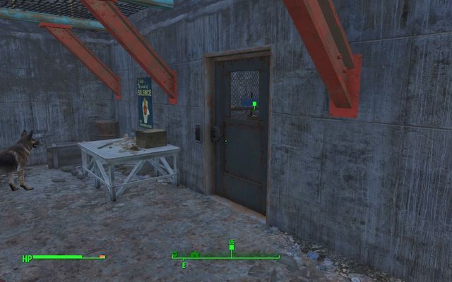 Wejście do pomieszczenia z częściami - Odszukaj części do naprawy zabawek dla Arlena Glassa (Kierat) - Fallout 4 - poradnik do gry
