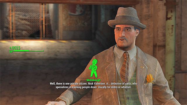 Możesz od razu dowiedzieć się o agencji Valentinea lub dopiero w wyniku jednej z kolejnych rozmów - Klejnot Wspólnoty | Główny wątek fabularny Fallout 4 - Fallout 4 - poradnik do gry