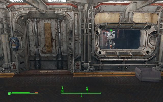 Robot Curie pilnuje, aby nikt nie wchodził do pomieszczenia - Dziura w ścianie | Solucja Fallout 4 - Fallout 4 - poradnik do gry