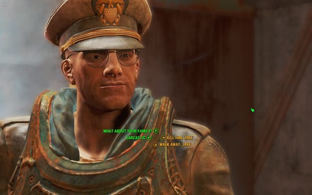 Możesz zadecydować, co ma zrobić Jake, jeśli posiadasz sporo punktów Charyzmy - Prosto z płomieni (Farma Finchów) | Solucja Fallout 4 - Fallout 4 - poradnik do gry