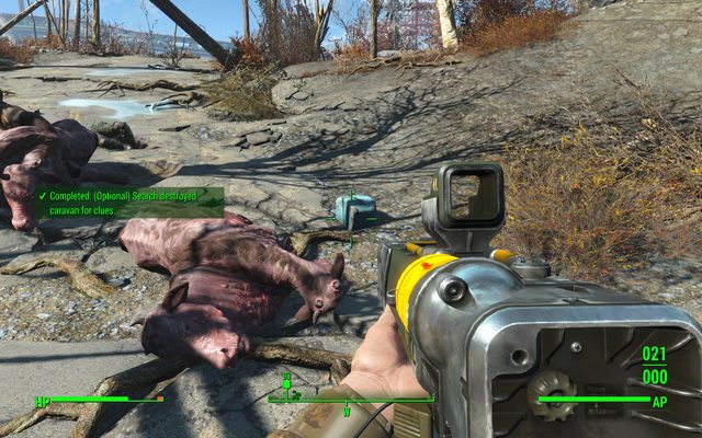 Niebieska przenośna lodówka zawierająca lemioniadę - Błądzić jest rzeczą ludzką (Przymierze) | Solucja Fallout 4 - Fallout 4 - poradnik do gry