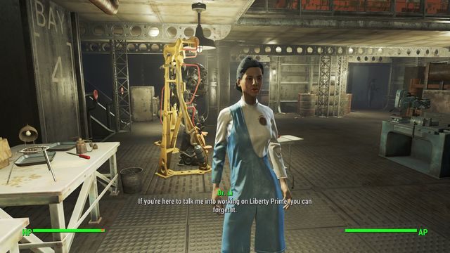 Doktor Li znajdziesz na głównym pokładzie statku Prydwen. - Powrót do służby | Zadania frakcji Bractwa Stali | Solucja Fallout 4 - Fallout 4 - poradnik do gry