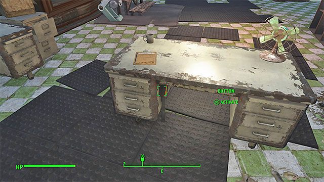 Przycisk jest pod biurkiem Genevy - W wilczej skórze | Solucja Fallout 4 - Fallout 4 - poradnik do gry