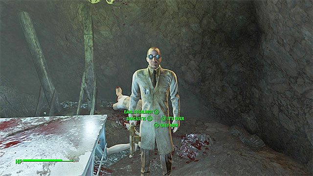 Niezależnie jak się zachowasz doktor Crocker nie przeżyje tego spotkania - Jak kamień w wodę - Nick Valentine | Zadania towarzyszy | Solucja Fallout 4 - Fallout 4 - poradnik do gry