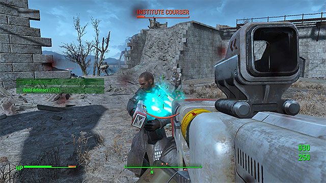 Używaj lepszych broni do pokonywania łowczych i innych unikalnych syntetyków - Broń Zamku | Zadania frakcji Minutemanów | Solucja Fallout 4 - Fallout 4 - poradnik do gry