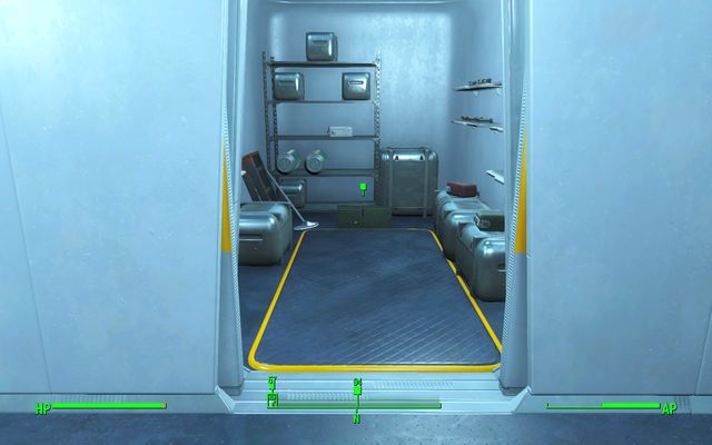 Wrzuć do skrzynki broń, by ułatwić sobie późniejsze wykonywanie końcówki zadania - Skryci, tajni i podziemni | Zadania frakcji Trasy | Solucja Fallout 4 - Fallout 4 - poradnik do gry