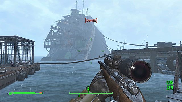 Kieruj się w stronę tankowca - Nadzór syntków | Zadania frakcji Instytutu | Solucja Fallout 4 - Fallout 4 - poradnik do gry