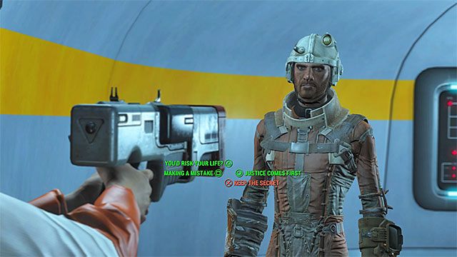 Możesz przekonać Eve, że zachowasz jej tajemnicę dla siebie, lub ją zabić - Przeciekom stop | Solucja Fallout 4 - Fallout 4 - poradnik do gry