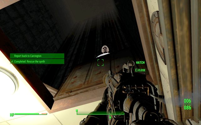 Niestety, cele nie zawsze stoją w miejscu i mogą schować się (choć niespecjalnie) w trudno dostępnych miejscach - Zagubiona dusza | Solucja Fallout 4 - Fallout 4 - poradnik do gry