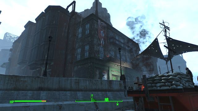 Budynek zajęty jest przez sporą grupę bandytów, a spotkasz ich zarówno na zewnątrz, jak i w środku - Back Street Apparel | Centrum Bostonu - Sektor 6 | Mapy Fallout 4 - Fallout 4 - poradnik do gry