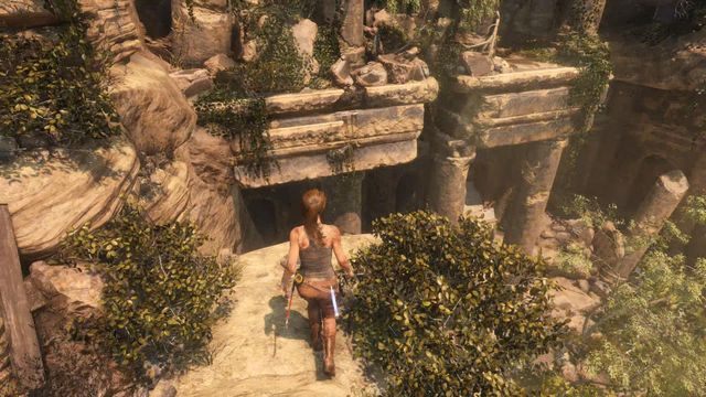 Wykonaj kilka kolejnych skoków w kierunku wejścia do głównej części świątyni - Rise of the Tomb Raider: Znajdź wejście do Grobowca Proroka | Syria - solucja - Rise of the Tomb Raider - poradnik do gry