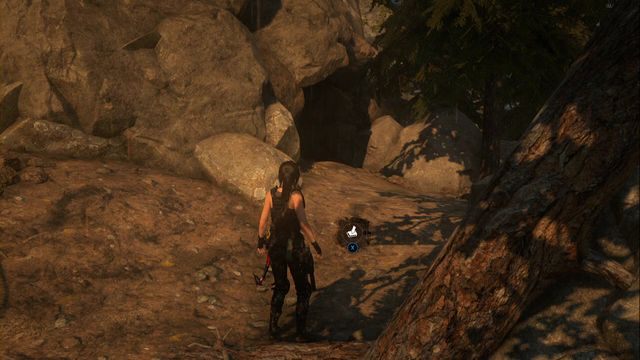 Przy zwalonym drzewie, przed wejściem do krypty - Skrzynie i skarby z krypty | Geotermiczna dolina | Rise of the Tomb Raider - Rise of the Tomb Raider - poradnik do gry