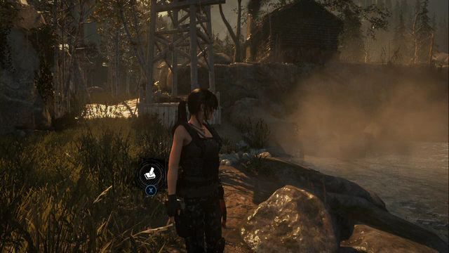 Przy skale, blisko wody, kilka kroków od drewnianej wieży - Skrzynie i skarby z krypty | Geotermiczna dolina | Rise of the Tomb Raider - Rise of the Tomb Raider - poradnik do gry