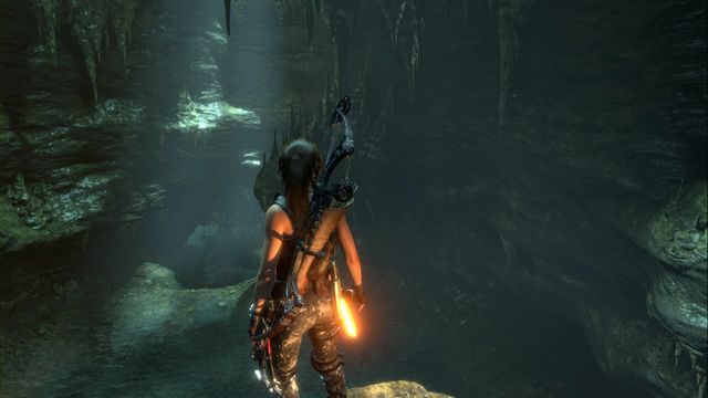 Miejsce zeskoku do wody. - Grobowiec - Komnata egzorcyzmu | Zaginione miasto | Rise of the Tomb Raider - Rise of the Tomb Raider - poradnik do gry