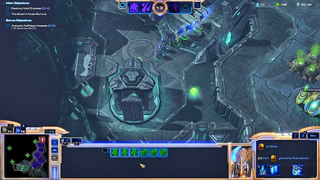Za początkowe surowce wyprodukuj dodatkowych robotników - Misja 11 - Zwiastun Zagłady | Kampania - Dziedzictwo Otchłani | Starcraft II - StarCraft II: Legacy of the Void - poradnik do gry