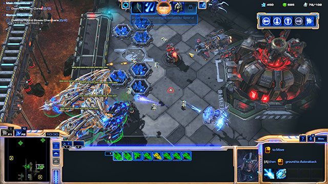 Zebrawszy dużą armię przystąp do ataku na power cores (rdzenie zasilające platformy) - Misja 14 - Atak templariusza | Kampania - Dziedzictwo Otchłani | Starcraft II - StarCraft II: Legacy of the Void - poradnik do gry