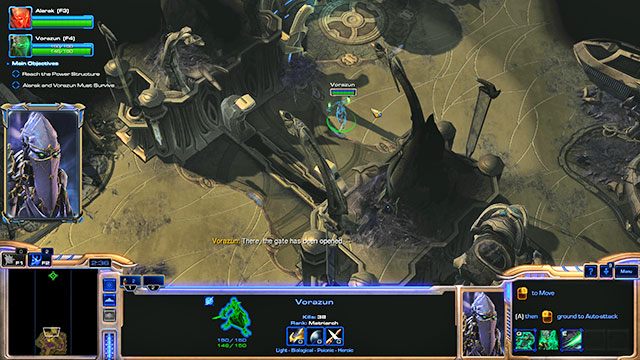 Przeteportuj Vorazun w przejście po prawej i idź przed siebie - Misja 17 - Powrót templariuszy | Kampania - Dziedzictwo Otchłani | Starcraft II - StarCraft II: Legacy of the Void - poradnik do gry