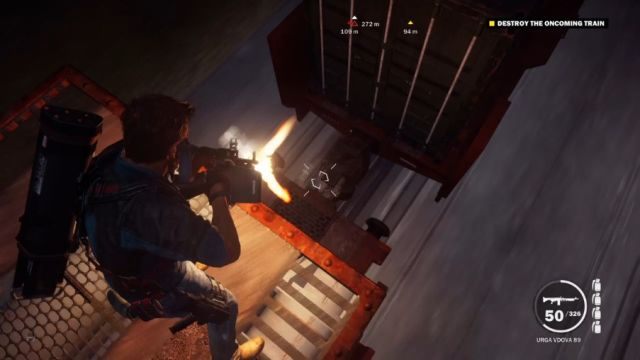 Trzeba będzie przestrzelić łącznik, który scala wagony, by uratować pociąg. - Przerwana Ewakuacja | Opis przejścia Just Cause 3 - Just Cause 3 - poradnik do gry