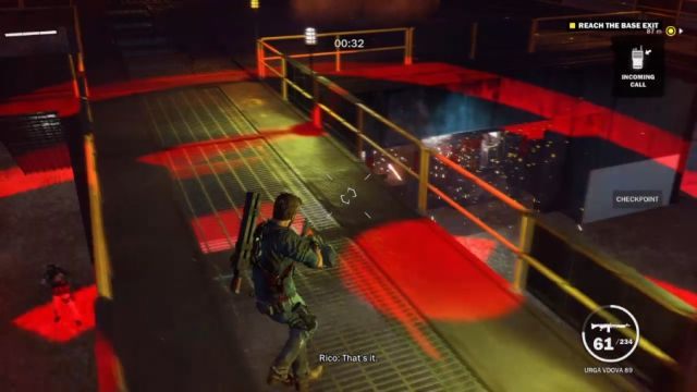 Gdy pod nogami pojawi się czerwone kółko, oznacza to, że niszczysz generatory za wolno! - Zaplątani w błękicie | Opis przejścia Just Cause 3 - Just Cause 3 - poradnik do gry