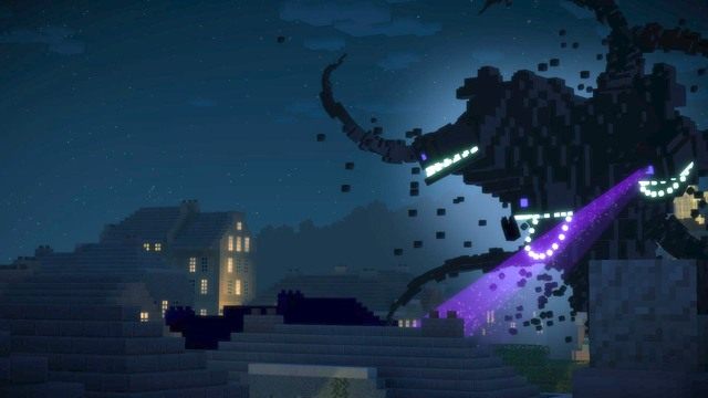 Podczas ataku Withera naciskaj pojawiające się na ekranie przyciski - Rozdział 4 | Epizod 1 - The Order of the Stone | Minecraft Story Mode - Minecraft: Story Mode - poradnik do gry