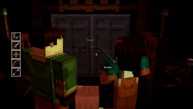 Po krótkiej rozmowie z ludźmi, którzy was zaczepili rozpocznie się bieg - Rozdział 1 | Epizod 2 - Assembly Required | Minecraft Story Mode - Minecraft: Story Mode - poradnik do gry