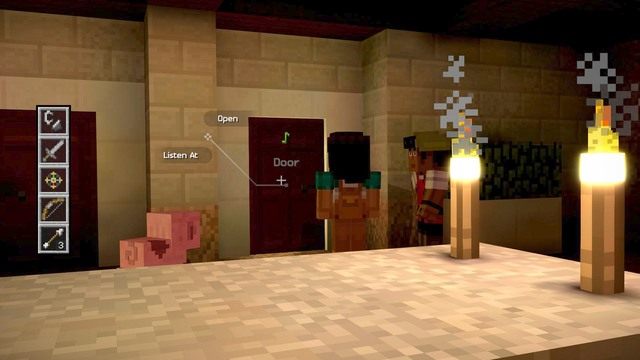 Po wejściu do domu udaj się korytarzem do ostatniego pomieszczenia - Rozdział 3 | Epizod 3 - The Last Place You Look | Minecraft Story Mode - Minecraft: Story Mode - poradnik do gry