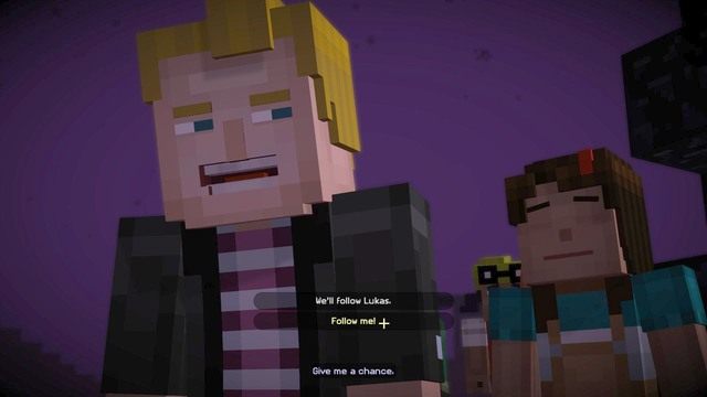 Drugim ważnym wyborem jest decyzja, którą podejmujesz na Krańcu - Ważne wybory | Epizod 3 - The Last Place You Look | Minecraft Story Mode - Minecraft: Story Mode - poradnik do gry