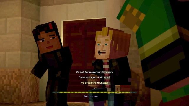 Po rozmowie z Sorenem zaatakują was Endermany - Rozdział 5 | Epizod 3 - The Last Place You Look | Minecraft Story Mode - Minecraft: Story Mode - poradnik do gry