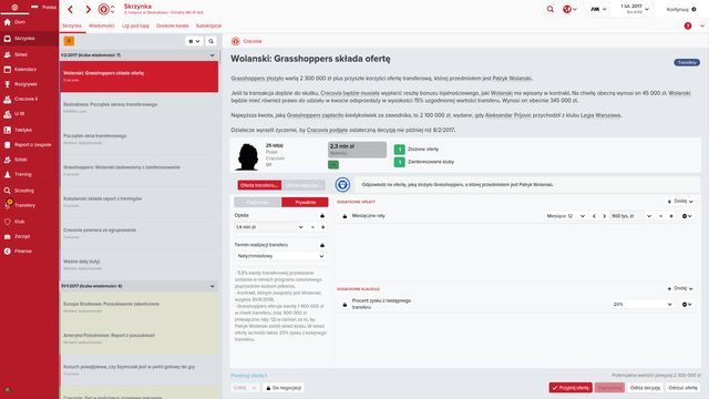 Jeżeli nie jesteś pewien, czy chcesz sprzedać zawodnika, i tak możesz negocjować - być może odpowiednia wysoka oferta skłoni Cię do sprzedaży. - Sprzedaż zawodnika w Football Manager 2016 | Transfery - Football Manager 2016 - poradnik do gry