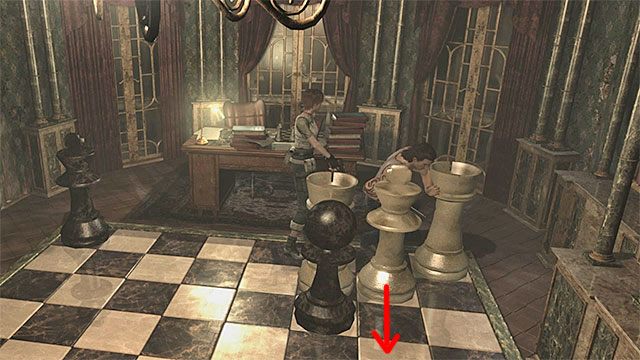 Kolejne kroki staraj się wykonywać dokładnie z przedstawionym przez nas opisem - Rozwiązanie zagadki z szachownicą | Ośrodek szkoleniowy Umbrella - Resident Evil Zero HD - poradnik do gry